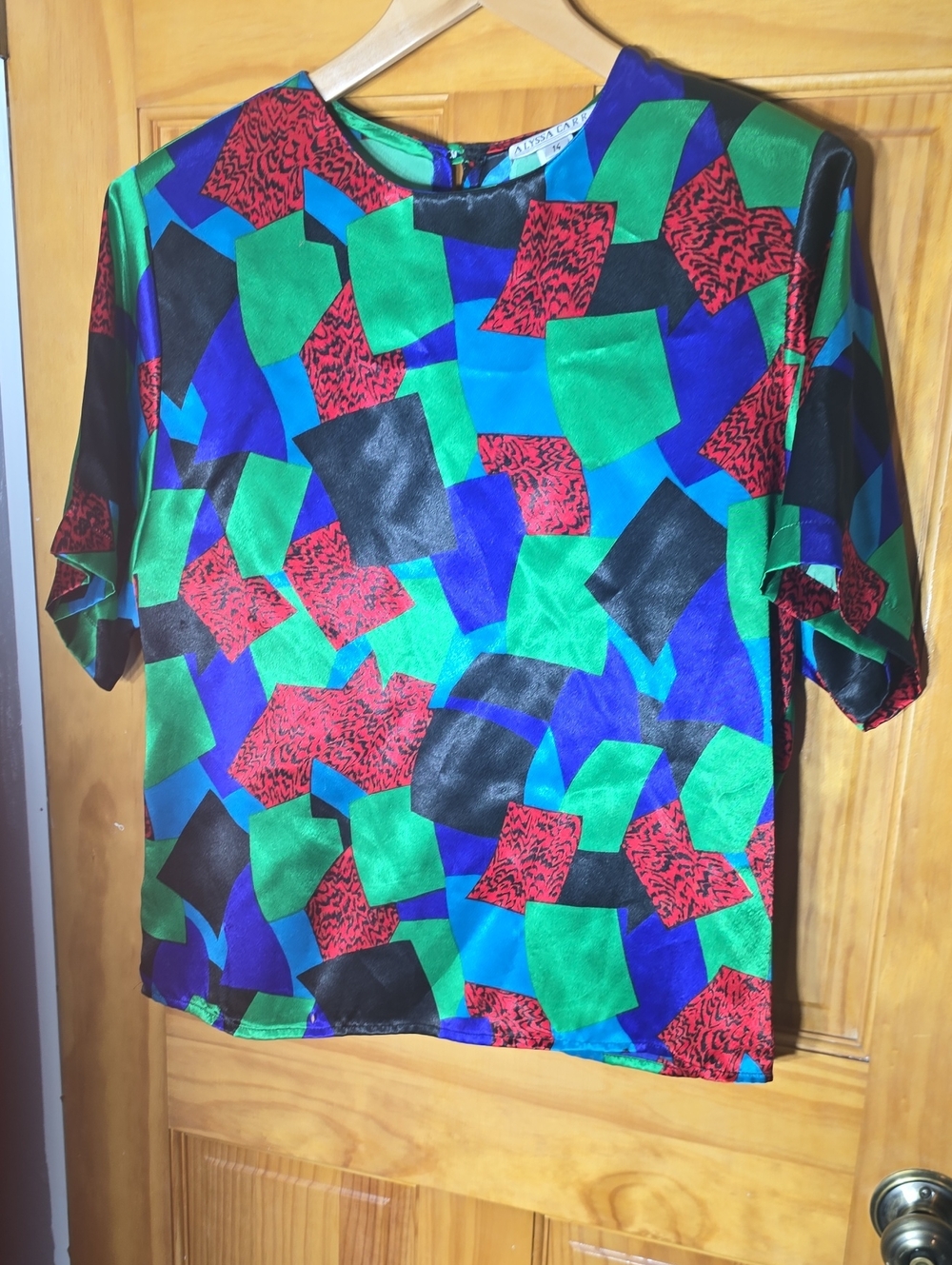 Alyssa Carr Multicolor Satin Dress